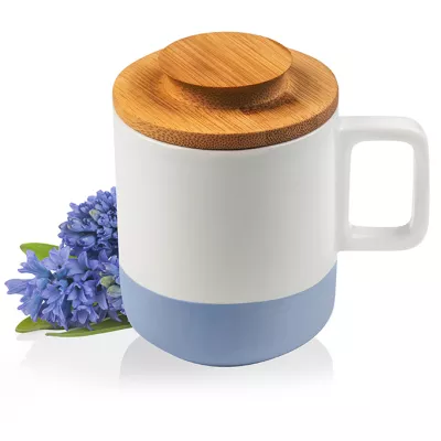 Чаша с дървен капак - Мечти в синьо